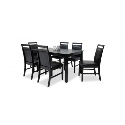 Gessica Table and 6 Chairs Wenge Rubberwood