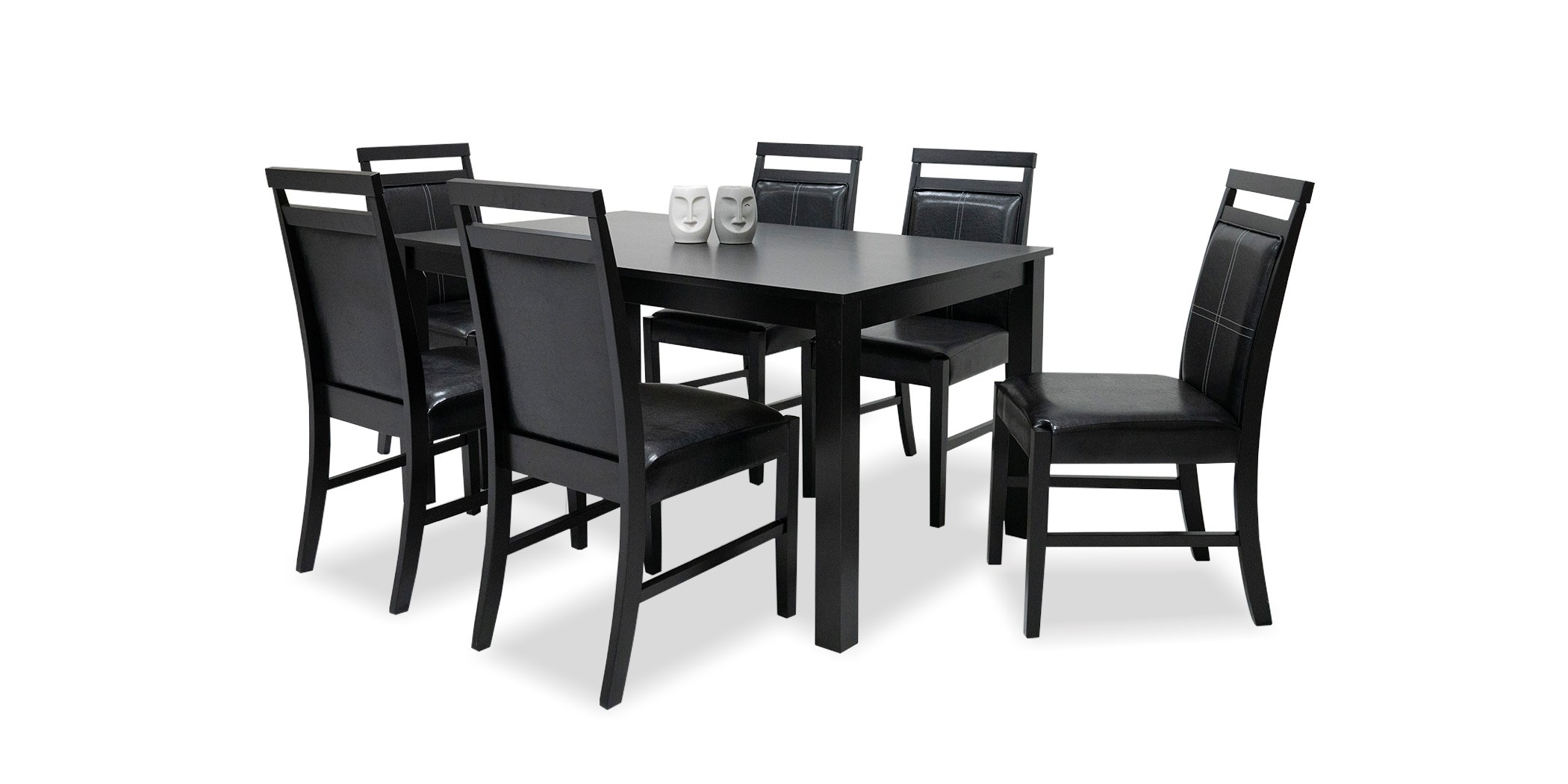 Gessica Table and 6 Chairs Wenge Rubberwood