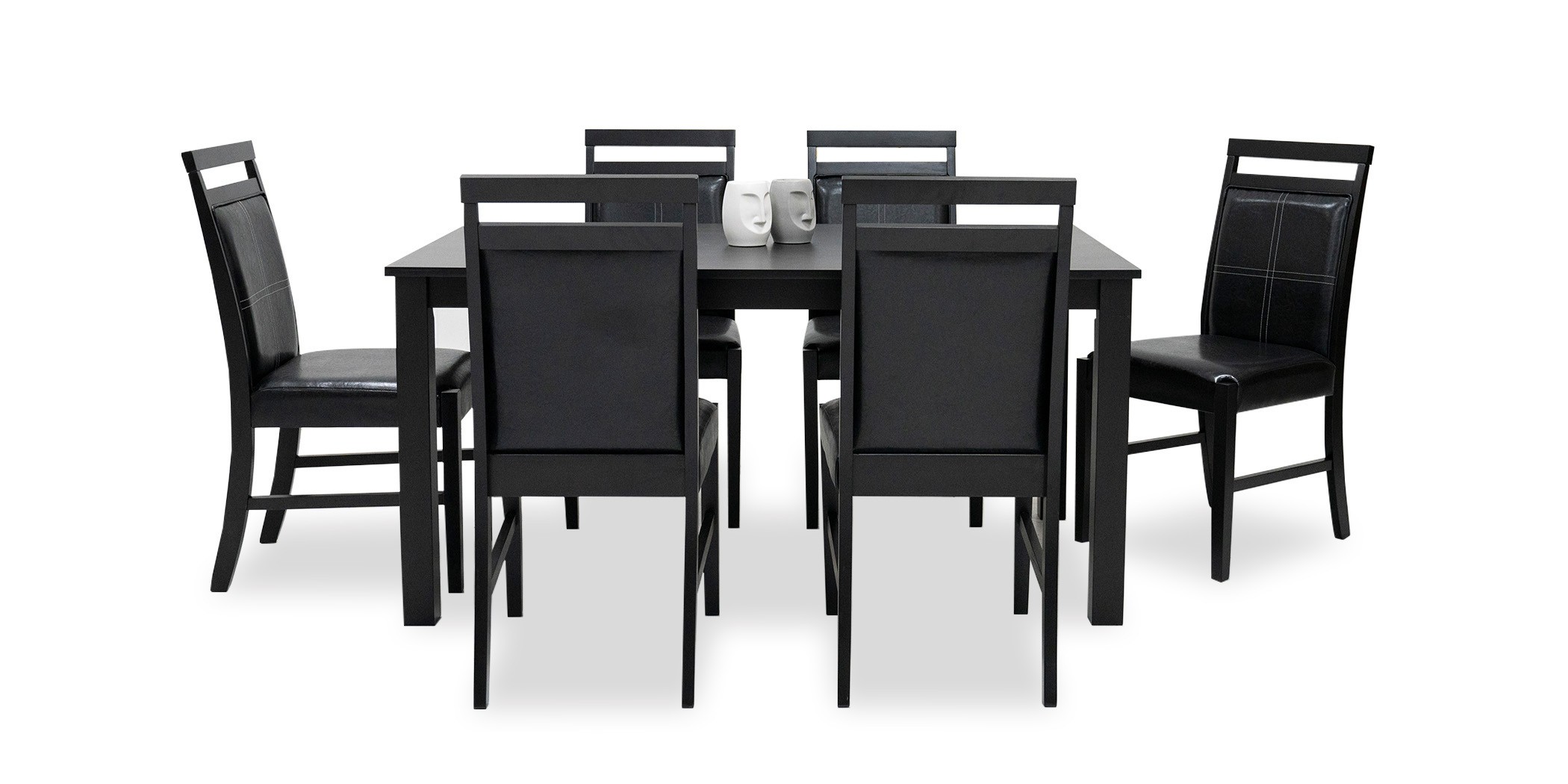 Gessica Table and 6 Chairs Wenge Rubberwood