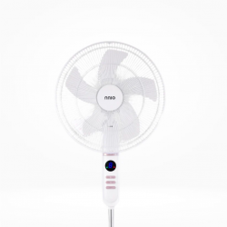 NNIO N1600DCSFR 16" White & Rose Gold DC Stand Fan With Remote
