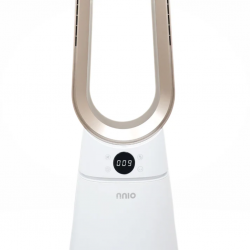 NNIO N6200DCBLFR BLDC Brushless DC Bladeless Fan With Remote, White With Rose Gold