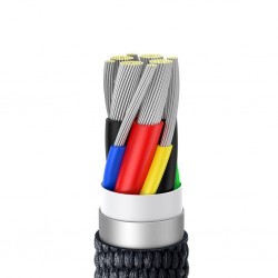 Baseus Crystal Shine Fast Charging 100w 2m Black Data Cable Type-C To Type-C Cajy000701