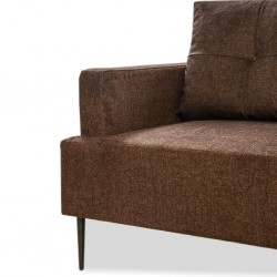 Harmony Corner LHF 2 Str + Otto Fabric D.Brown