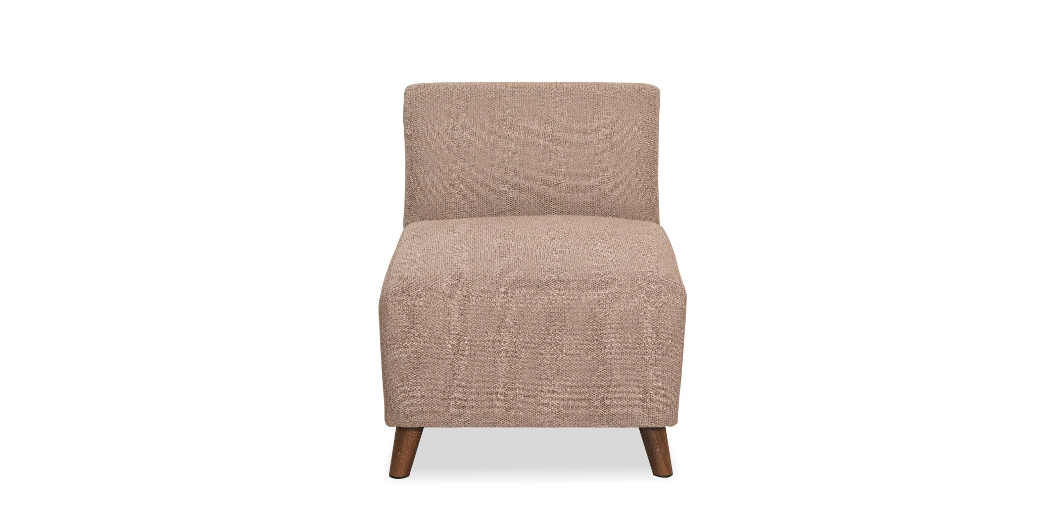 Asana Sofa 3+2+Armless Chair Brown Fabric