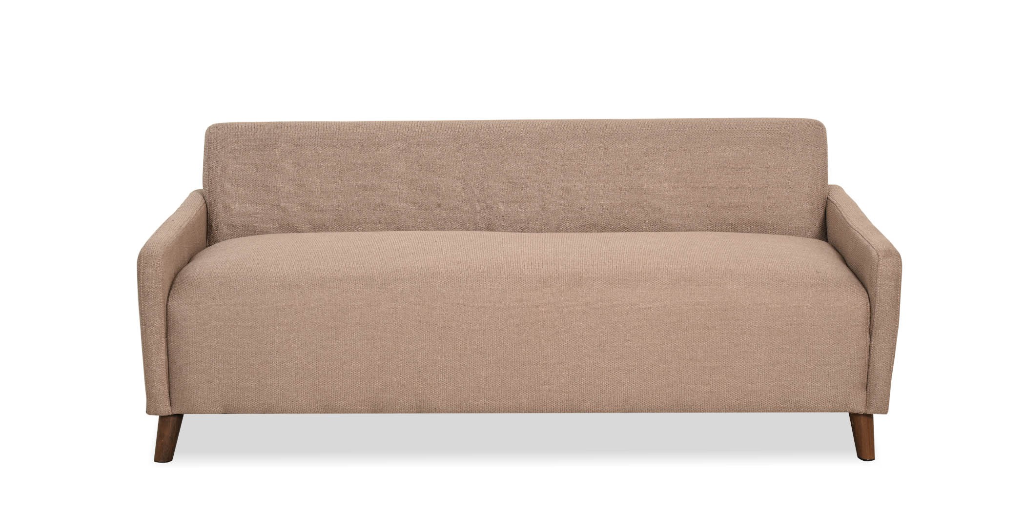 Asana Sofa 3+2+Armless Chair Brown Fabric