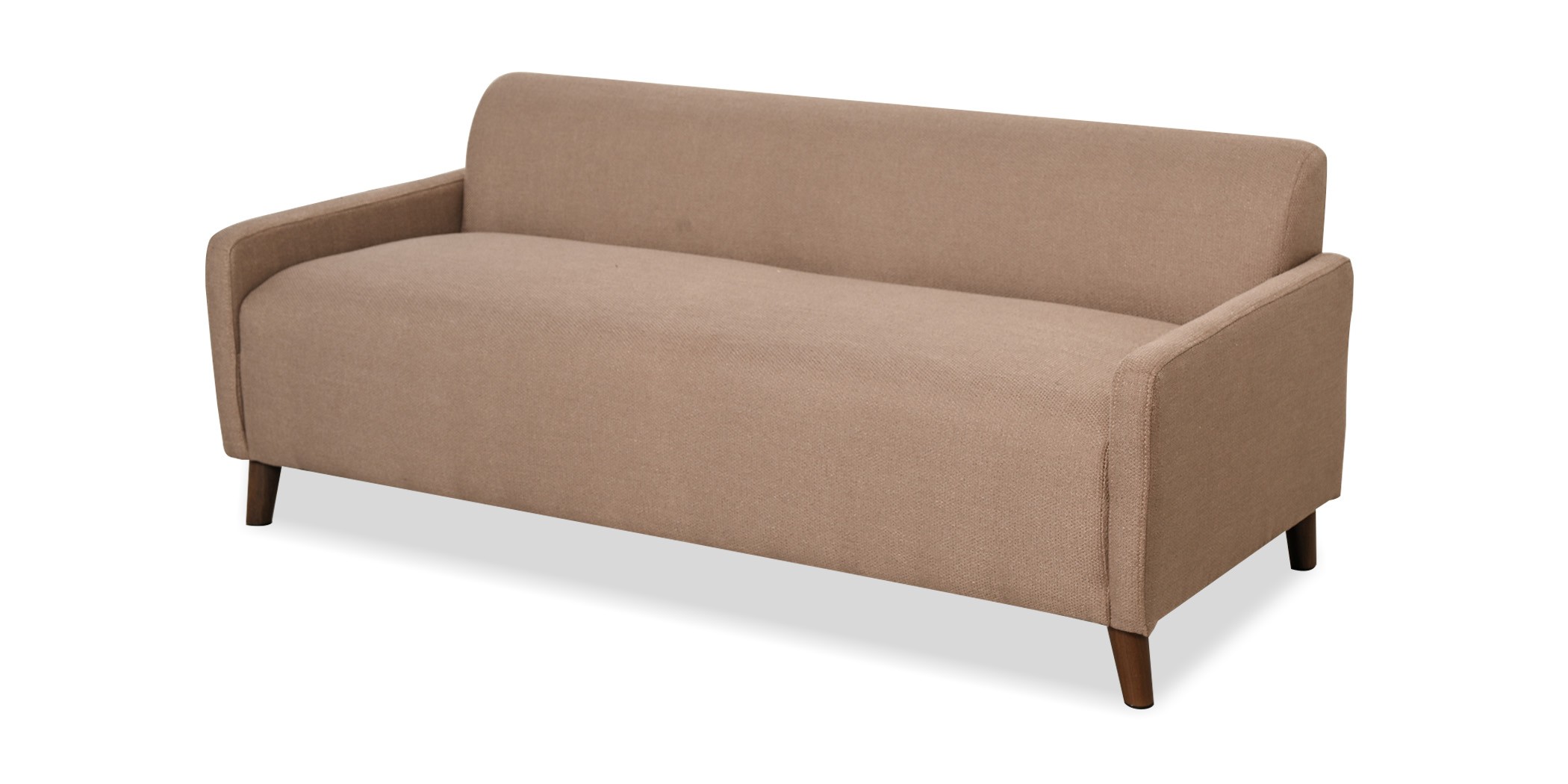 Asana Sofa 3+2+Armless Chair Brown Fabric
