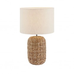 Table Lamp Rope, Metal & Fabric 36x36x66cm