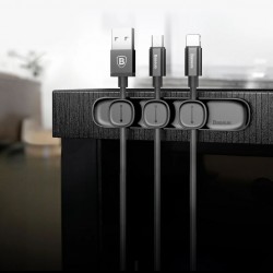 Baseus Lite Series Peas Cable Clip Black Acwdj-01