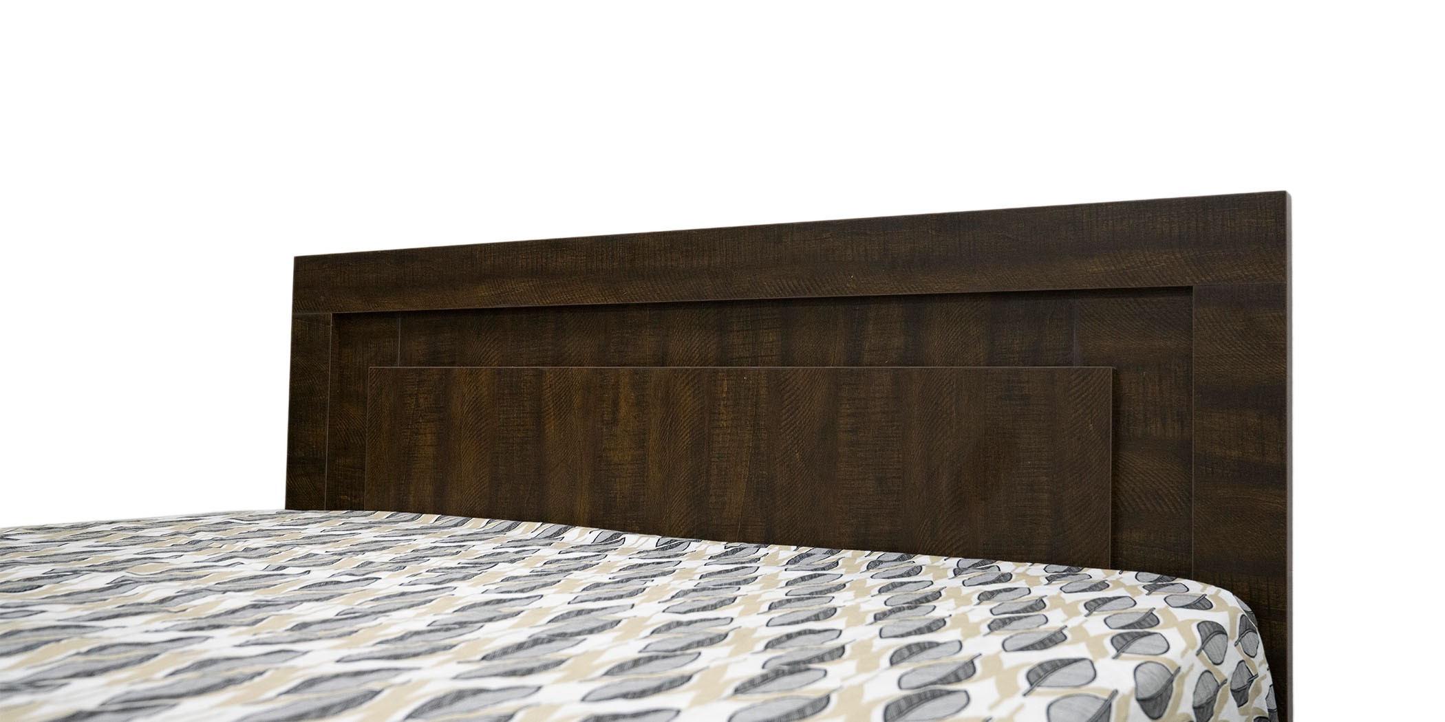 Colton Bed 150x190 cm MDF Brown Flame