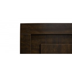 Colton Bed 150x190 cm MDF Brown Flame