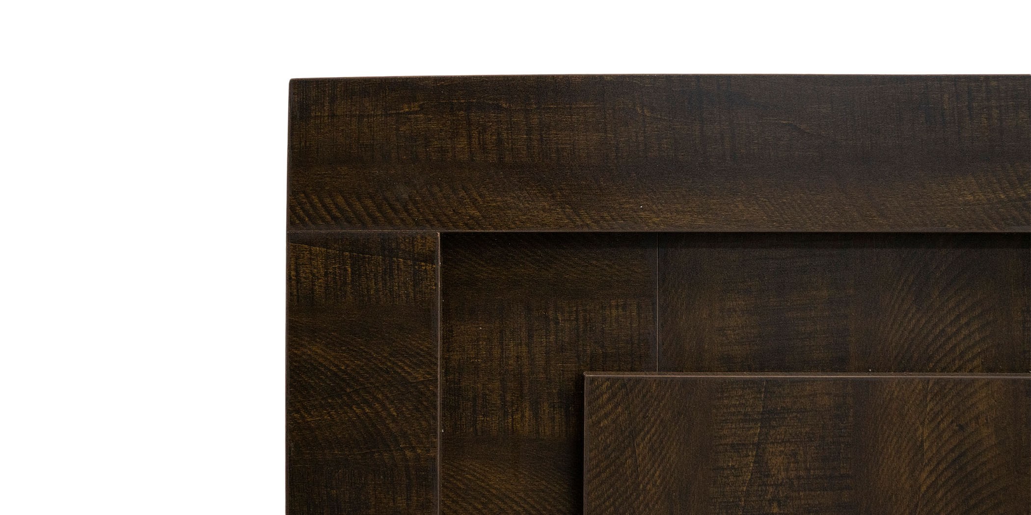 Colton Bed 150x190 cm MDF Brown Flame