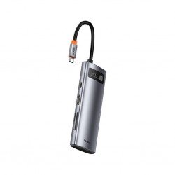Baseus Metal Gleam Series 7-Port Hub Space Grey (Hdmi4k@60hz-1+Usb3.0+Pd+Sd/Tf) B00030708811-00