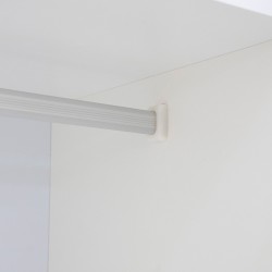 Sunrise Wardrobe 6 Doors Light Oak & Coconut White In MDF/PB