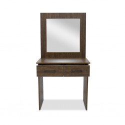 Colton Dressing Table MDF Brown Flame