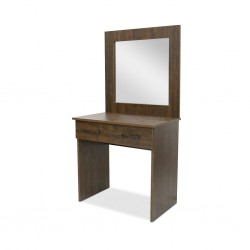 Colton Dressing Table MDF Brown Flame