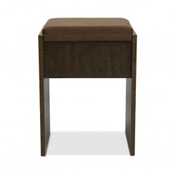 Colton Pouf MDF Brown Flame