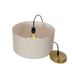 Pendant Lamp Metal & Fabric 35x35x23cm