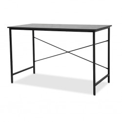 Aza Office Desk Black Metal Legs