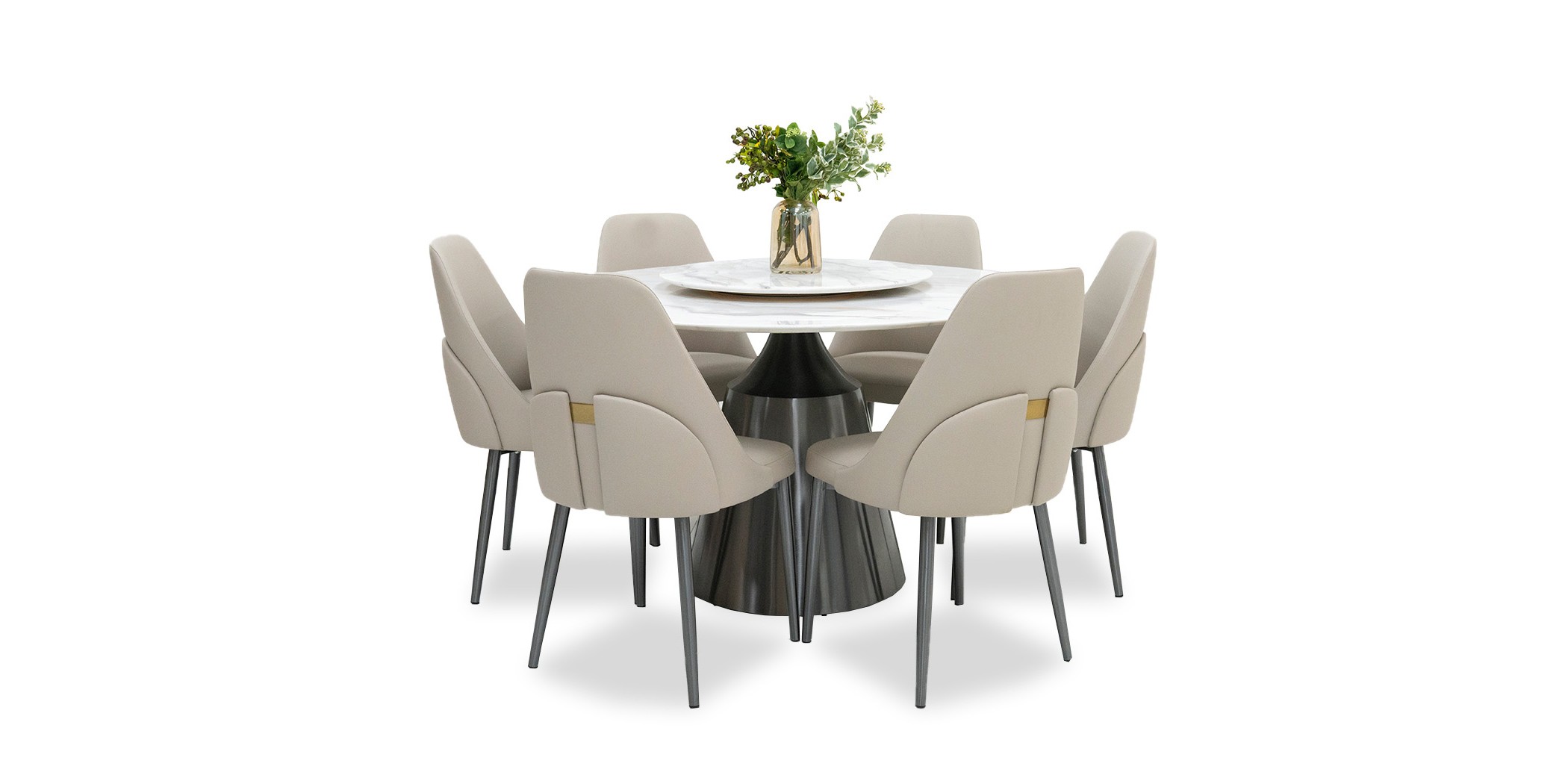 Leuven Round Table and 6 Chairs