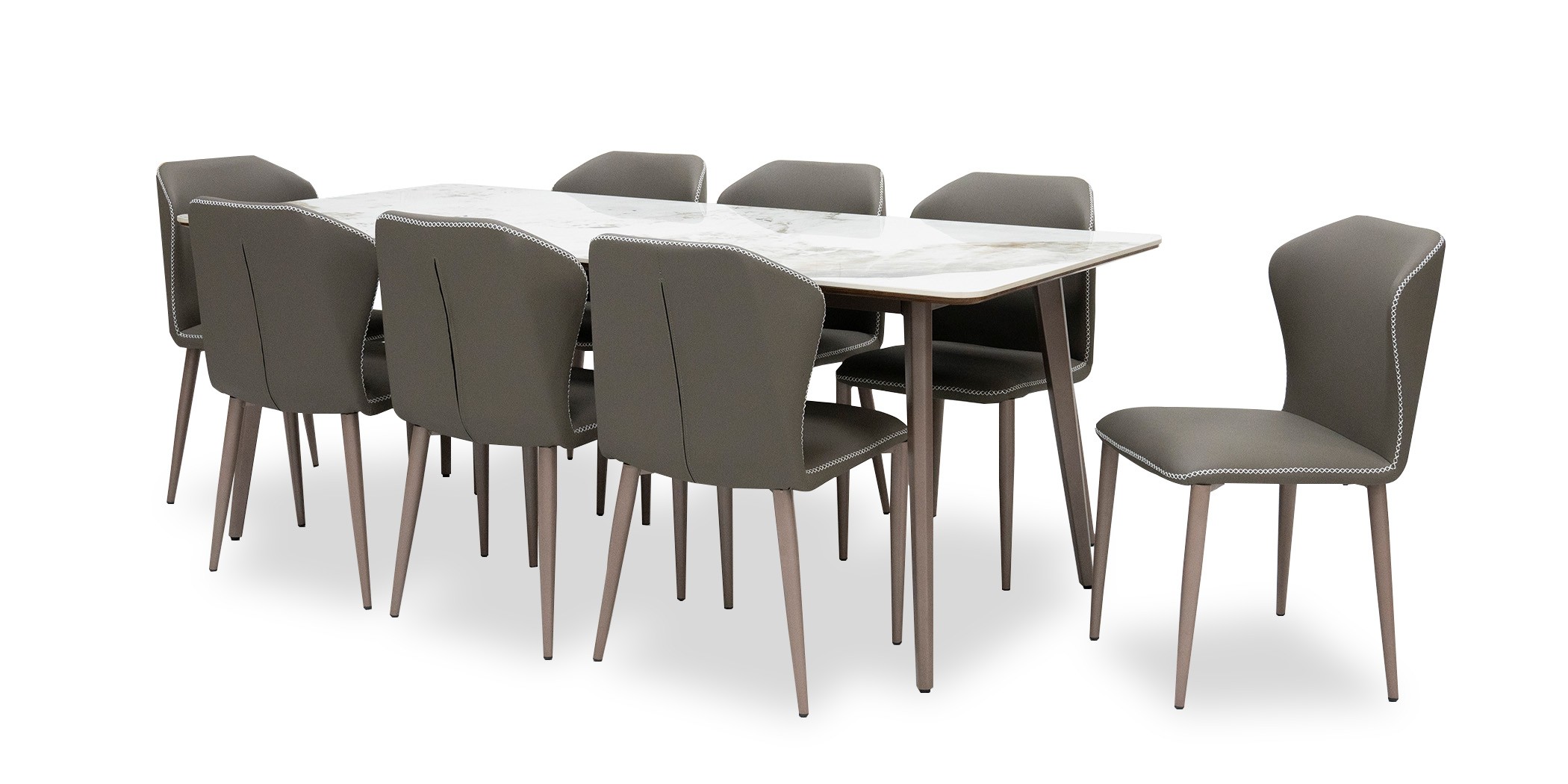 Aachen Table and 8 Chairs