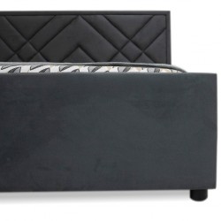 Sydney Bed 180x200 cm Velvet Grey