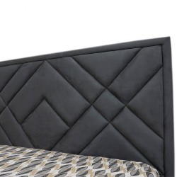 Sydney Bed 180x200 cm Velvet Grey