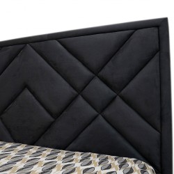 Sydney Bed 180x200 cm Velvet Black
