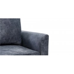 Rome Sofa 3+2 in Dark Grey Col Fabric