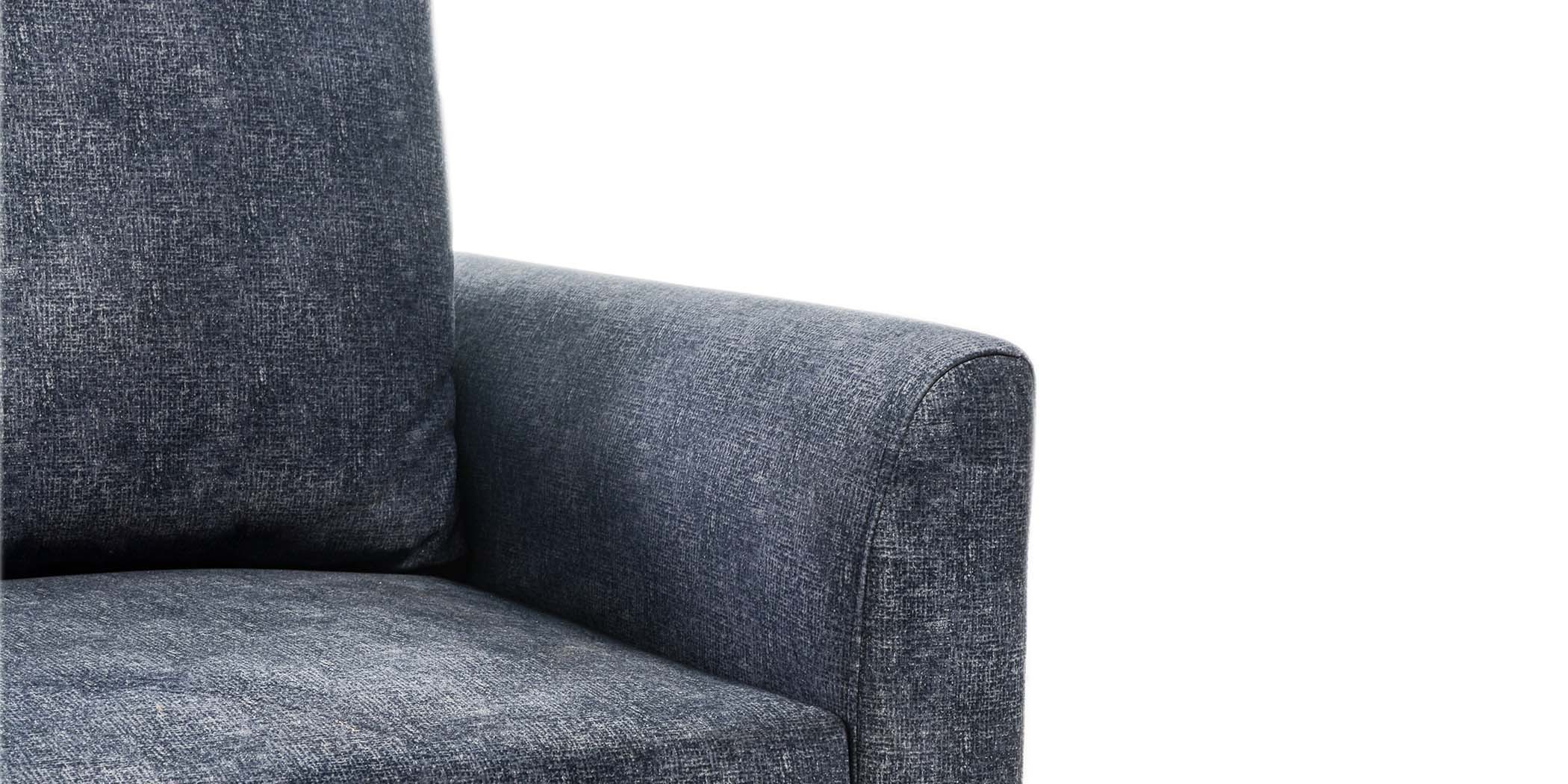 Rome Sofa 3+2 in Dark Grey Col Fabric