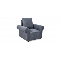 Lina Sofa 3+2+1 in Dark Grey Colour Fab