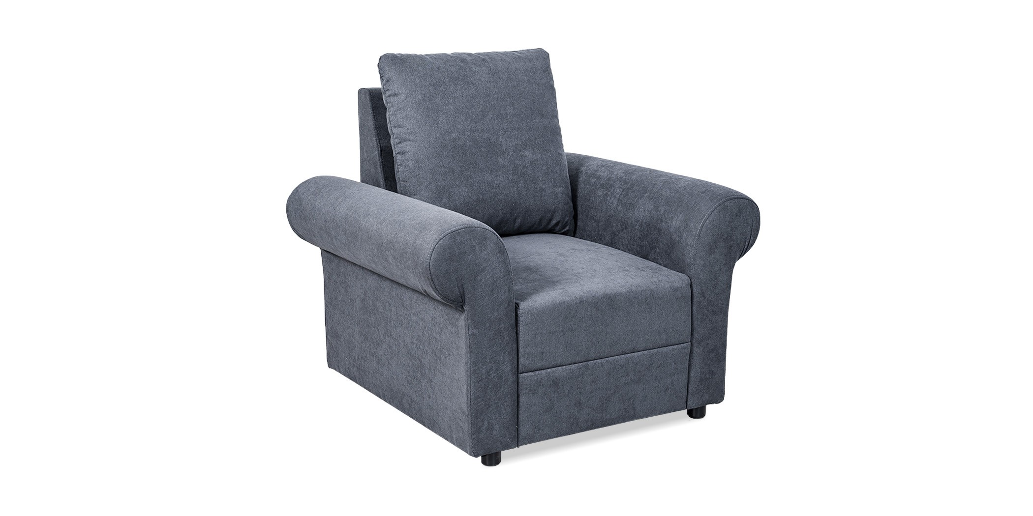 Lina Sofa 3+2+1 in Dark Grey Colour Fab