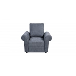 Lina Sofa 3+2+1 in Dark Grey Colour Fab