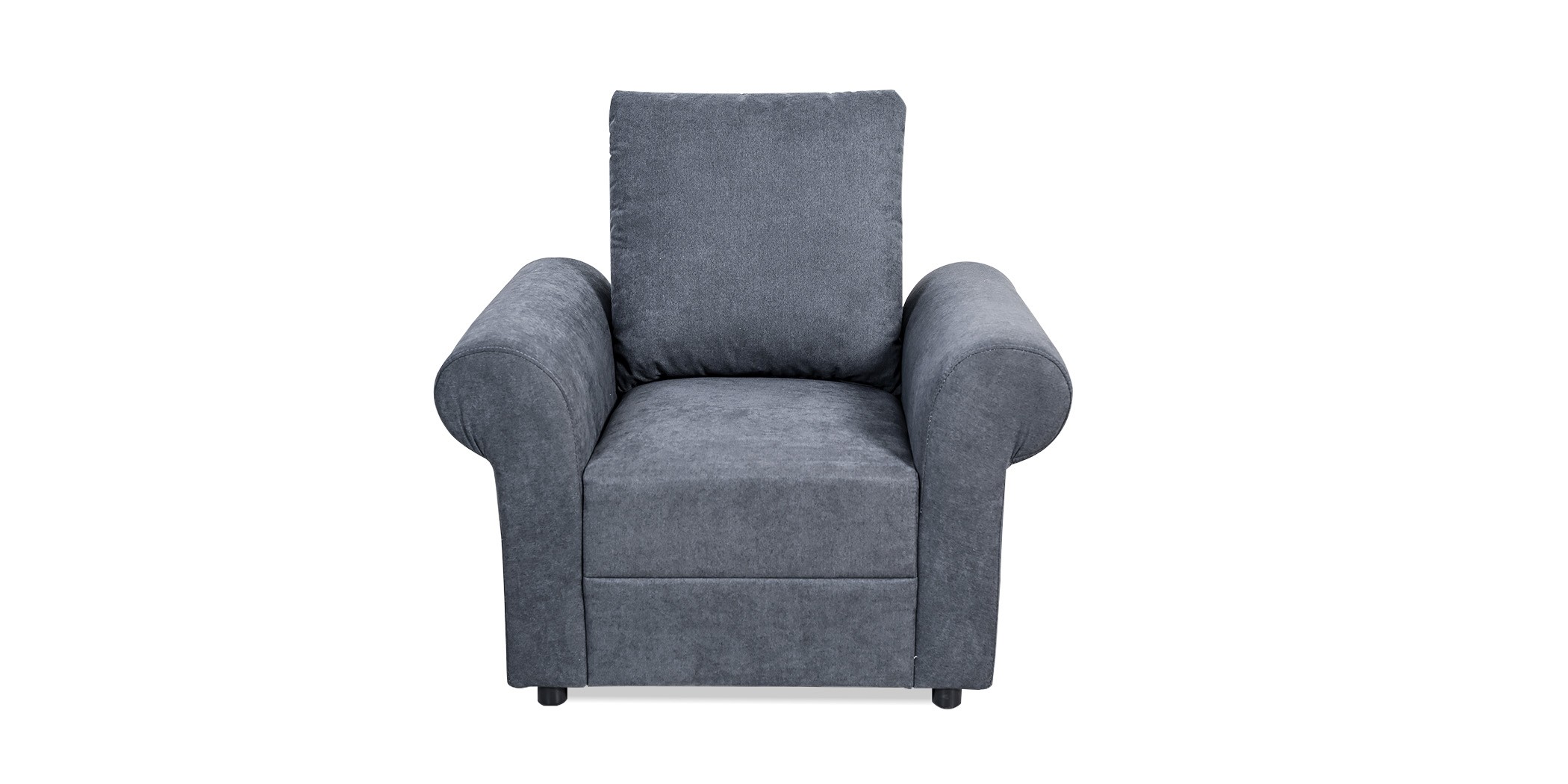 Lina Sofa 3+2+1 in Dark Grey Colour Fab