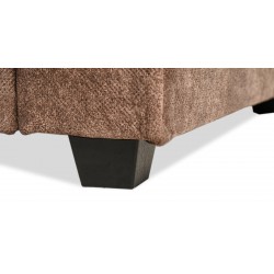 Conrad Sofa 3+2+1 Plain Brown & Pattern Fab