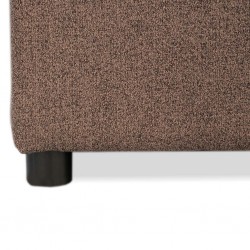 Elsee Corner LHF Chaise & Armless Chair Brown