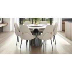 Leuven Round Table and 6 Chairs