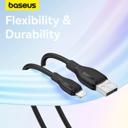 Baseus Pudseries Fast Charging Usb to Ip2.4a 2m Black P10355700111-B2