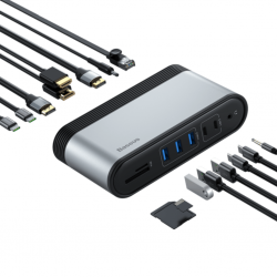 Baseus Working Station Multi-Func Type-C Hub Adapt Cahub-Bg0g