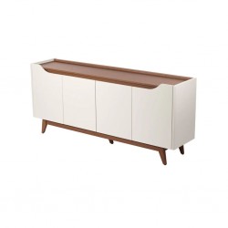 Pulse Sideboard With 4 Doors Off White Fosco