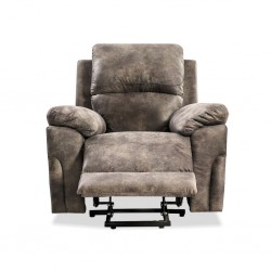 Horizon Recliner Chair Tilt & Lift Grey Leather Gel