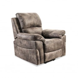 Horizon Recliner Chair Tilt & Lift Grey Leather Gel