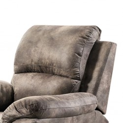 Horizon Recliner Chair Tilt & Lift Grey Leather Gel
