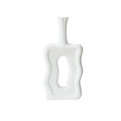 Vase Ceramic 21.2x4.2x9.5 cm White