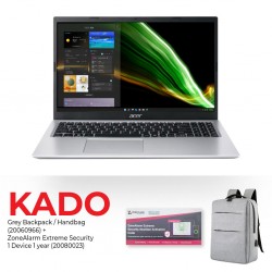 Acer Aspire Laptop Core i7 1165G7 Silver & Free ZoneAlarm Extreme Security 1 Device 1 year + Backpack CSI Black / Grey