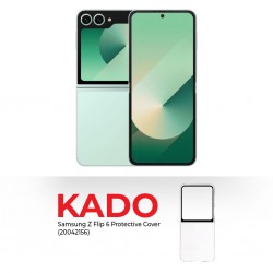 Samsung Galaxy Z Flip 6 Green & Free Samsung Z Flip 6 Protective Cover Transparent