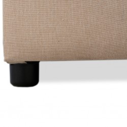 Rona Armless Chaise Sofabed Beige