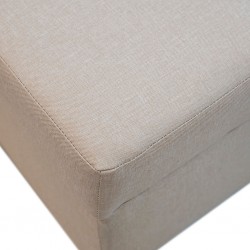 Rona Armless Chaise Sofabed Beige