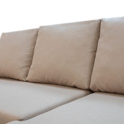Rona Armless Chaise Sofabed Beige