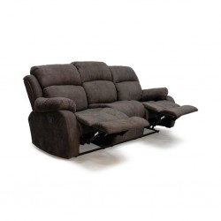 Godiva Recliner 3 Str Fabric Brown