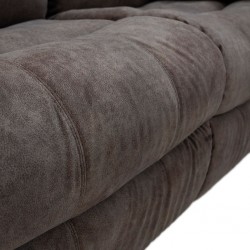 Godiva Recliner 3 Str Fabric Brown